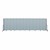6' 8" H Vinyl Freestanding Portable Partition - 13 Panels (24' 1" L) - Blue Tide