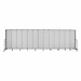6' 8" H Vinyl Freestanding Portable Partition - 13 Panels (24' 1" L) - Granite