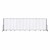6' 8" H Vinyl Freestanding Portable Partition - 13 Panels (24' 1" L) - Ice