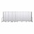 6' 8" H Vinyl Freestanding Portable Partition - 13 Panels (24' 1" L) - Ice