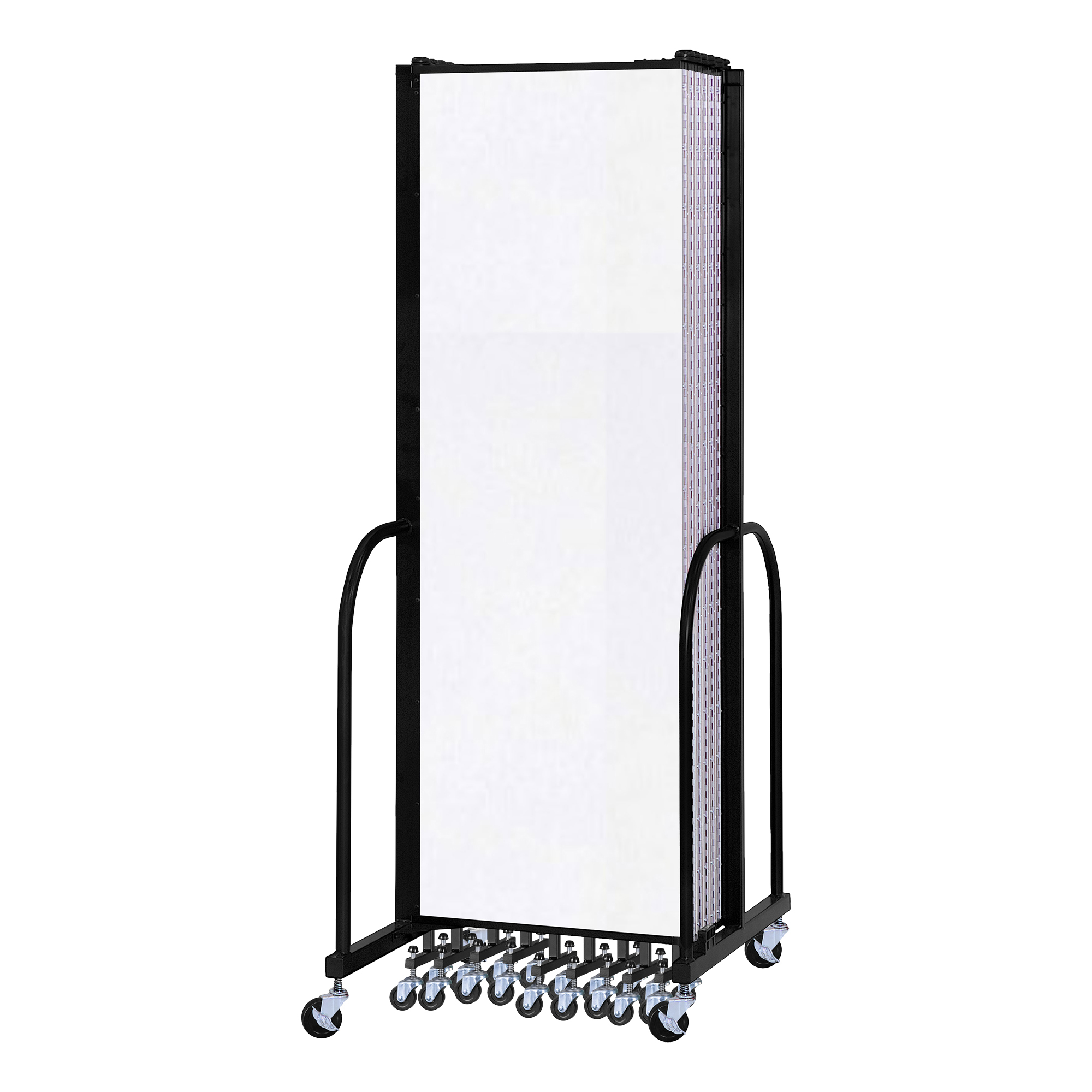 6' 8" H Vinyl Freestanding Portable Partition - Closed