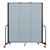 6' 8" H Vinyl Freestanding Portable Partition - 3 Panels (5' 9" L) - Blue Tide