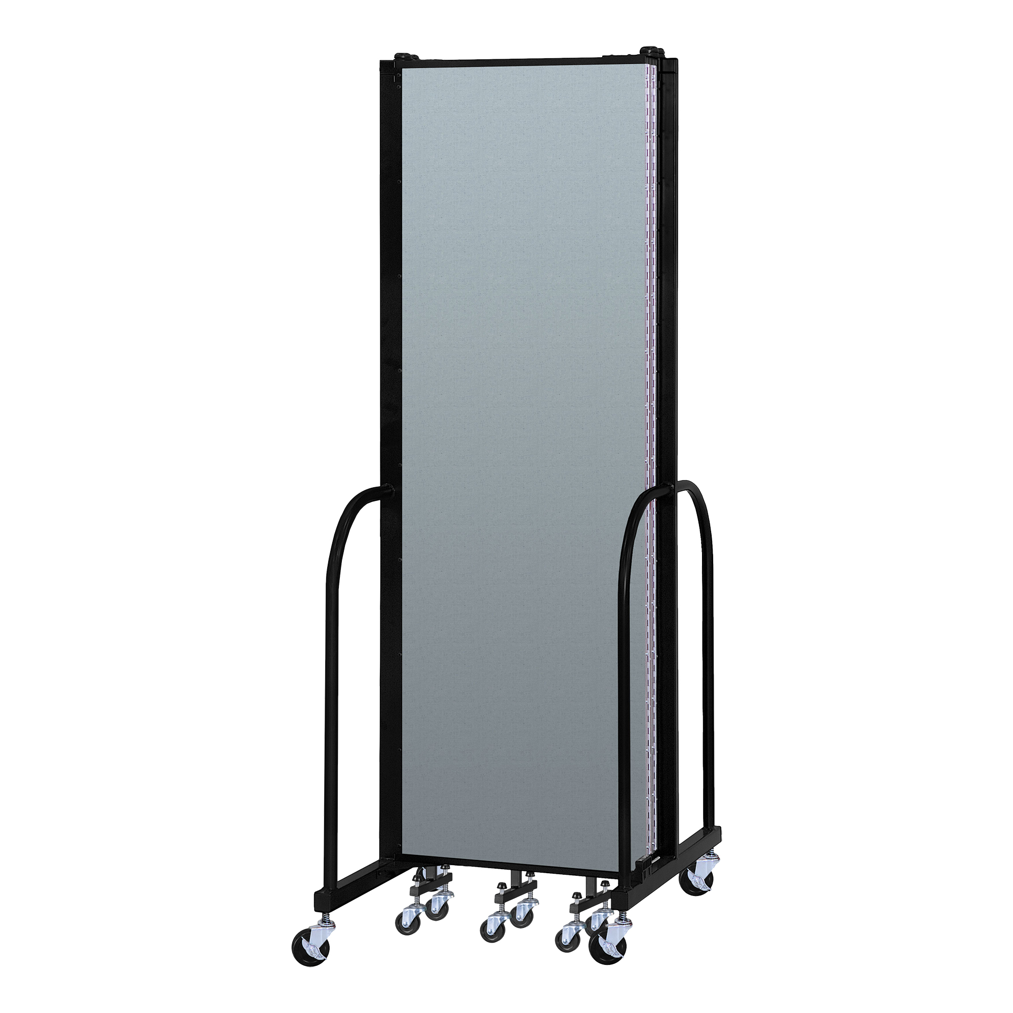 6' 8" H Vinyl Freestanding Portable Partition - Closed