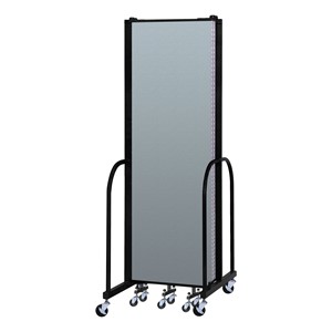 6' 8" H Vinyl Freestanding Portable Partition - Closed