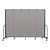 6' 8" H Vinyl Freestanding Portable Partition - 5 Panels (9' 5" L) - Granite