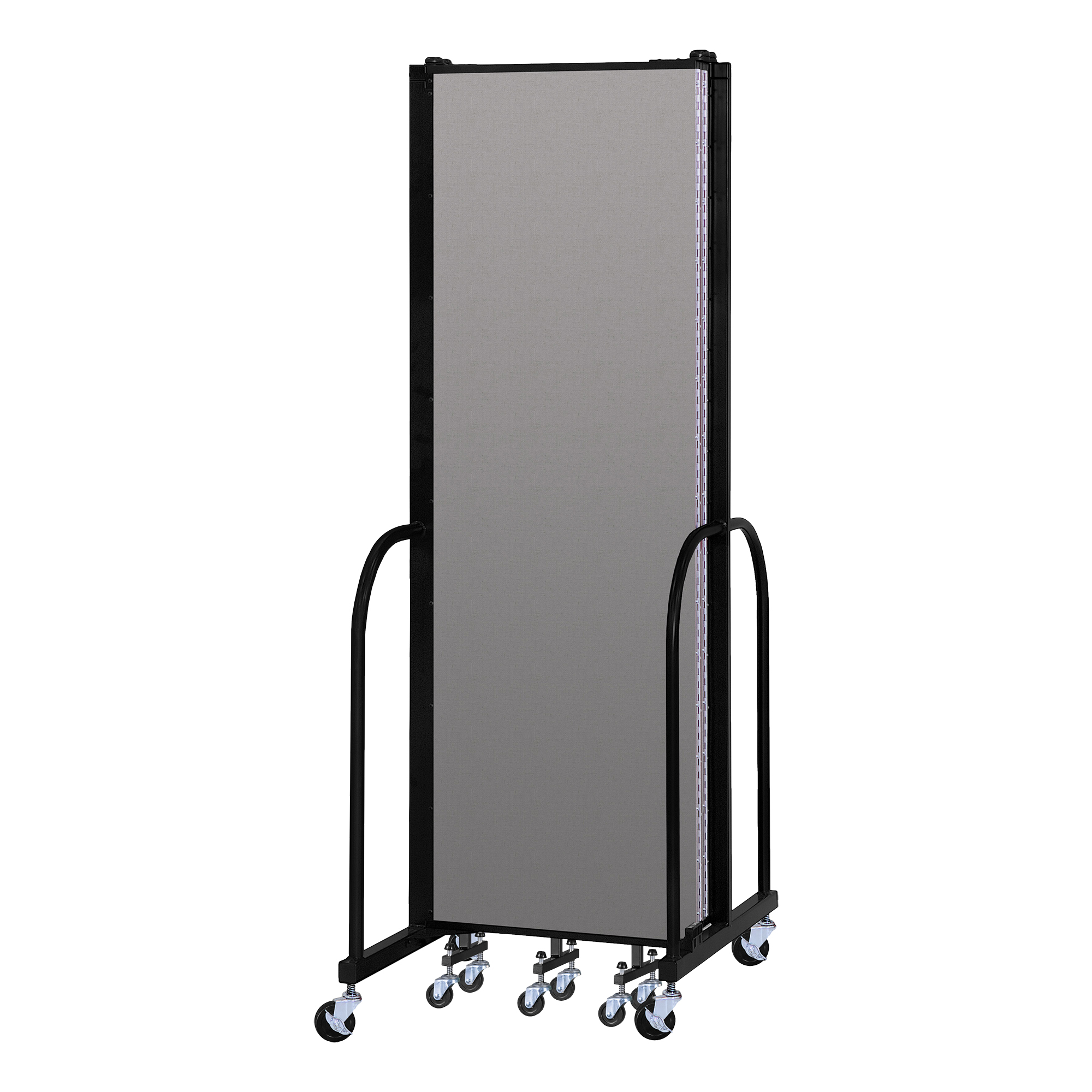 6' 8" H Vinyl Freestanding Portable Partition - Closed