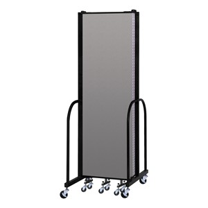 6' 8" H Vinyl Freestanding Portable Partition - Closed