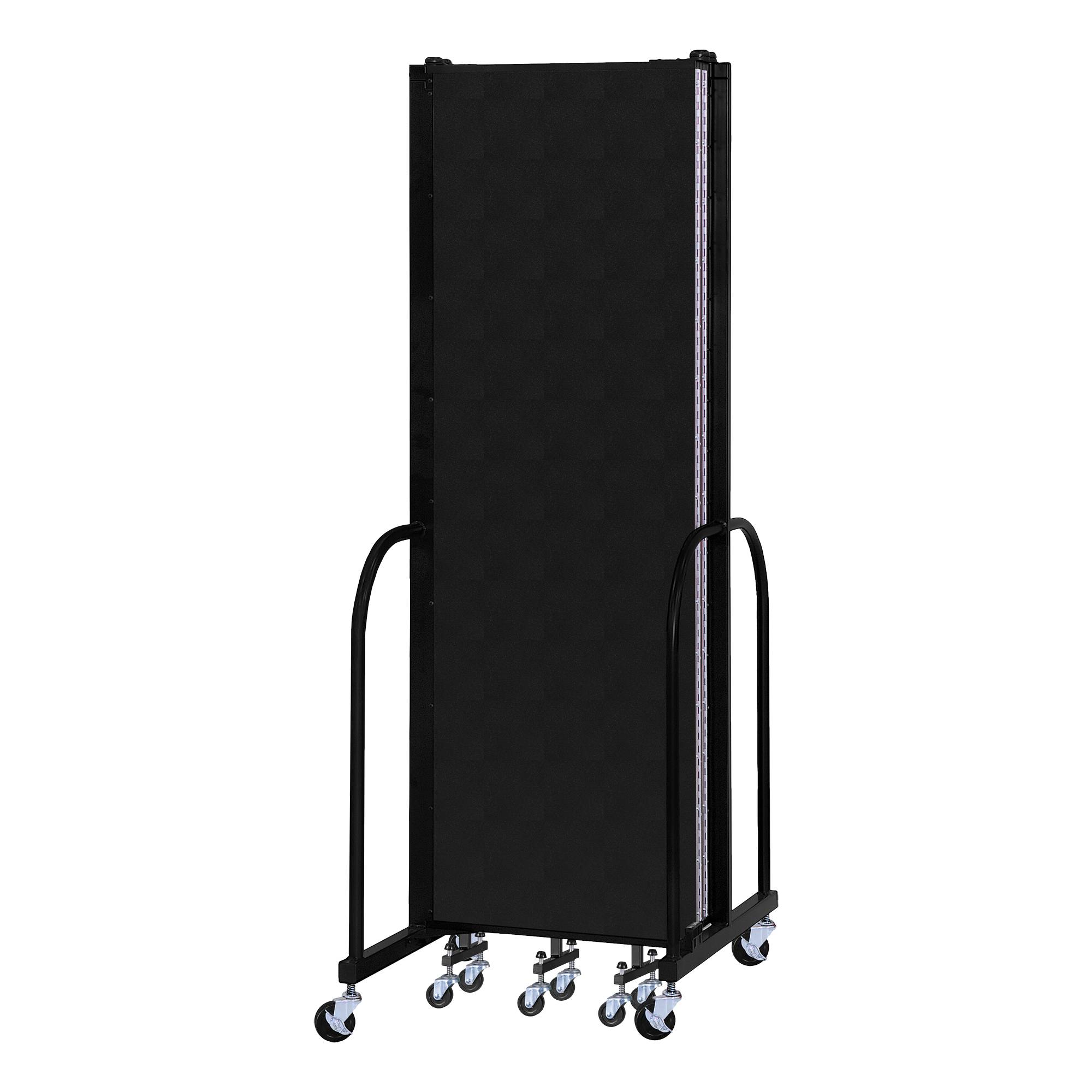 6' 8" H Vinyl Freestanding Portable Partition - Closed