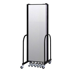 6' 8" H Vinyl Freestanding Portable Partition - 7 Panels (13' 1" L) - Closed