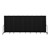 6' 8" H Vinyl Freestanding Portable Partition - 9 Panels (16' 9" L) - Coal