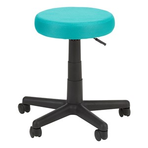 Adjustable-Height Colorful Mesh Utility Stool - Teal