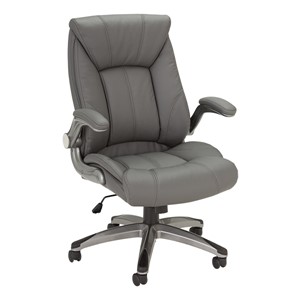 Executive Chair w/ Flip-Up Arms - Gray