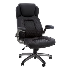 High-Back Executive Office Chair w/ Flip-Up Arms