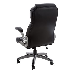 High-Back Executive Office Chair w/ Flip-Up Arms - Back
