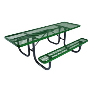 ADA Double-Sided Heavy-Duty Picnic Table w/ Diamond Expanded Metal