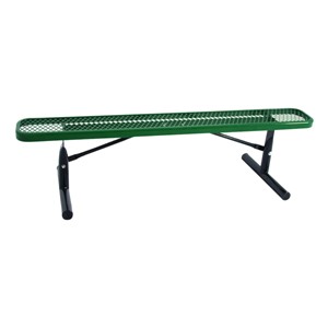 Heavy-Duty Park Bench w/o Back - Diamond Expanded - (6' L)