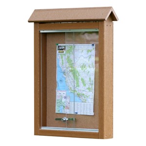 Recycled Plastic Small Outdoor Message Board w/out Post