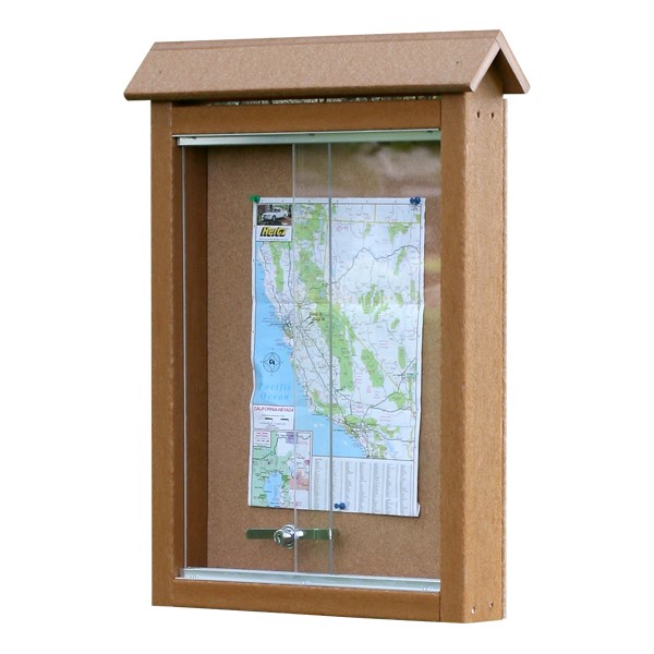 Recycled Plastic Small Outdoor Message Board w/out Post