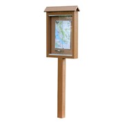 Recycled Plastic Small Outdoor Message Board