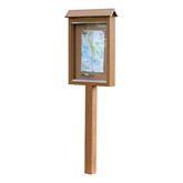 Recycled Plastic Small Outdoor Message Board 