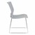 Chrome Sled Base Stack Chair w/ Perforated Seatback - Side View
