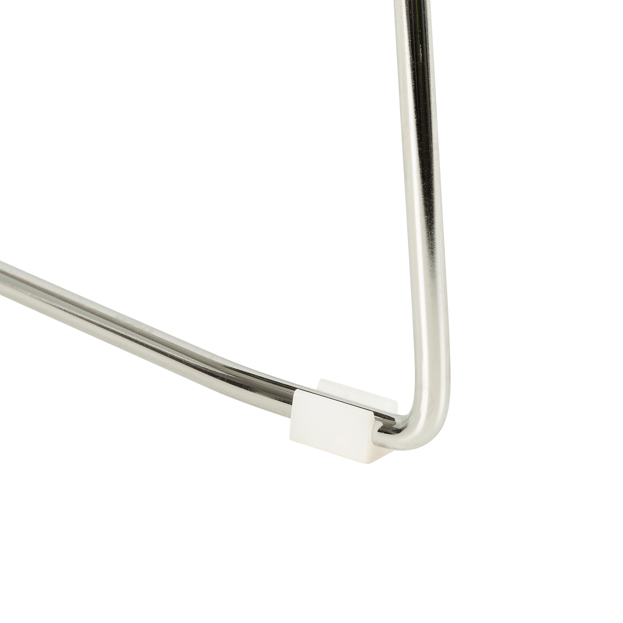 Chrome Sled Base Stack Chair w/ Perforated Seatback - Frame w/ Glide