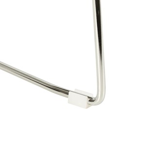 Chrome Sled Base Stack Chair w/ Perforated Seatback - Frame w/ Glide