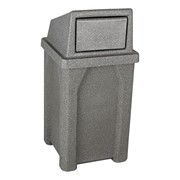 Granite Color Swing Door Plastic Trash Can w/ Liner