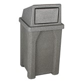 Granite Color Swing Door Plastic Trash Can w/ Liner