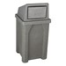 Granite Color Swing Door Plastic Trash Can w/ Liner - Light Granite