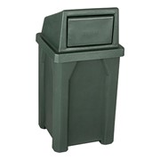 Swing Door Plastic Trash Can w/ Liner