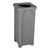 Granite Color Open Flat Top Plastic Trash Can w/ Liner