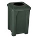 Square Plastic Recycling Bin w/ Liner (10" opening)