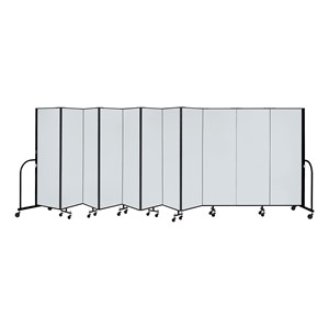 6' H Magnetic Whiteboard Tackable Portable Partition - 11 Panels