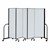 6' H Whiteboard Tackable Portable Partition - 5 Panels