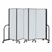 6' H Whiteboard Tackable Portable Partition - 5 Panels