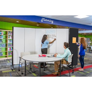 6' H Whiteboard Tackable Portable Partition