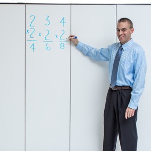 6' H Whiteboard Tackable Portable Partition