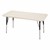 Rectangle Adjustable-Height Activity Table - Asian Sand Top & Edge