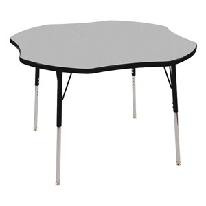 Clover Adjustable-Height Activity Table & Structure Series School Chair Set – 1 Table/4 Chairs - Table