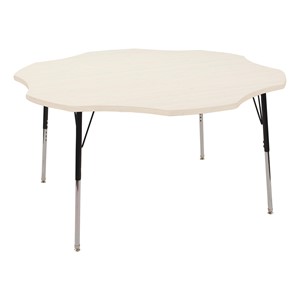 Flower Adjustable-Height Activity Table - Asian Sand Top & Edge