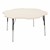 Flower Adjustable-Height Activity Table - Asian Sand Top & Edge