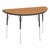 Half-Round Adjustable-Height Activity Table