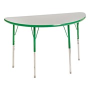 Half-Round Adjustable-Height Activity Table