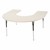 Horseshoe Table Adjustable Height - Asian Sand Top & Edge