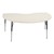 Kidney Table - Adjustable Height - Asian Sand Top & Edge