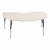 Kidney Table - Adjustable Height - Asian Sand Top & Edge