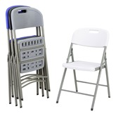Heavy-Duty Indoor/Outdoor Blow-Molded Folding Chair
