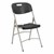 Heavy-Duty Indoor/Outdoor Blow-Molded Folding Chair - Black