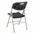 Heavy-Duty Indoor/Outdoor Blow-Molded Folding Chair - Black - Back
